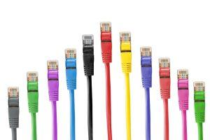 colorful cable, cat6 cable, structured cabling